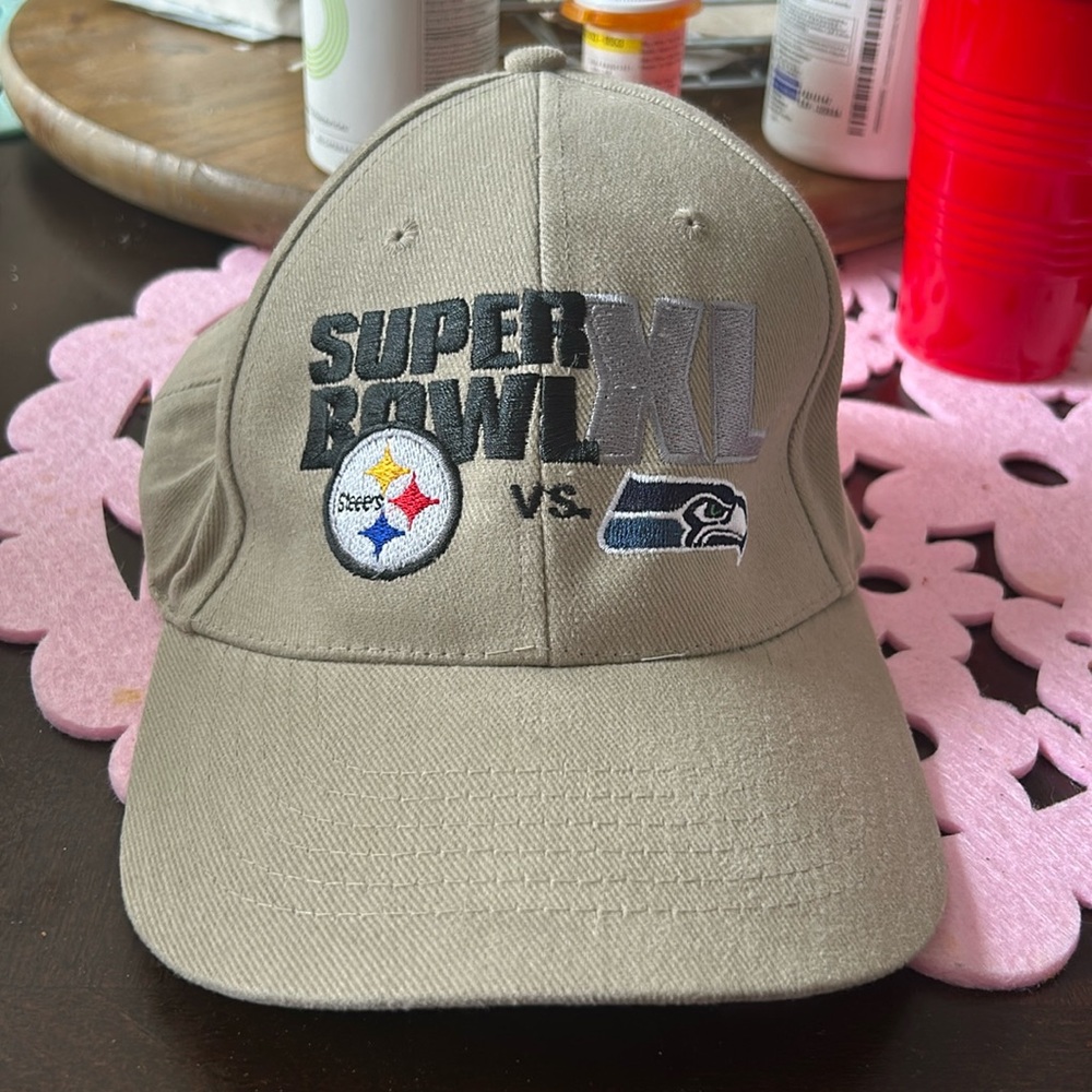 Super Bowl XL Steelers vs Seahawks Hat